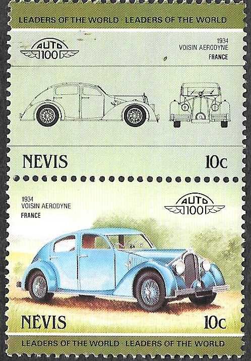 Nevis SC 290a-290b * Voisin Aerodyne * MNH * 1985