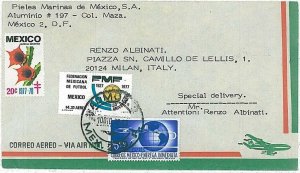 26772 - MEXICO - POSTAL HISTORY - AIRMAIL COVER Football TUBERCULOSIS 1977