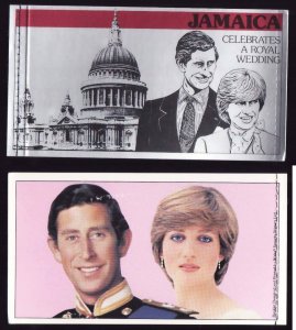 Jamaica-Sc#503b- id13-unused NH Royal Wedding booklet-Diana-1981-