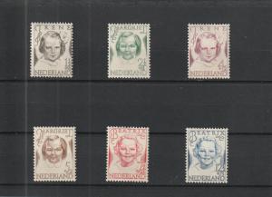 Netherlands  Scott#  B164-9  MH