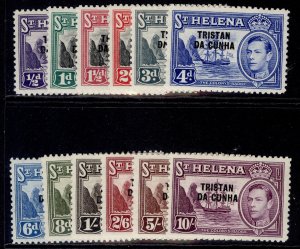 TRISTAN DA CUNHA QEII SG1-12, 1952 complete set, NH MINT. Cat £140.