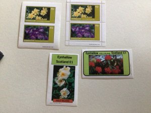 Scotland Flowers mint never hinged stamps sheets Ref R49112