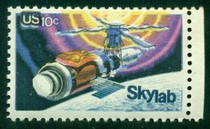 US #1529 10¢ Skylab, Yellow & Blue COLOR SHIFT ERROR, og, NH, VF