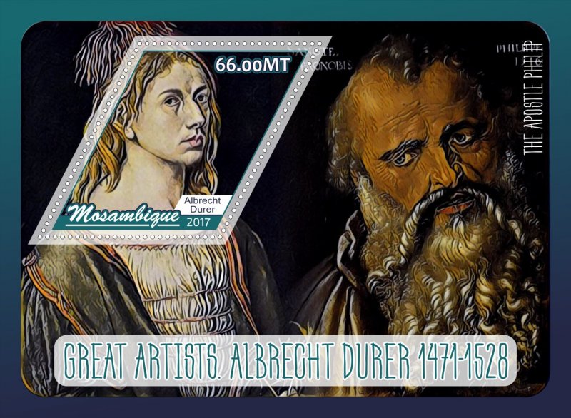 Stamps Art. Painting Durer 6 sheets perforated MNH** 2017 year