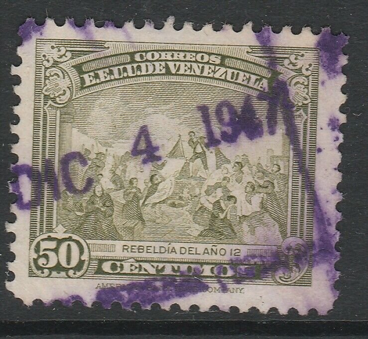 Venezuela 1947-48 50c used South America A4P53F47