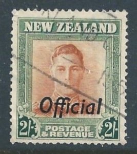 New Zealand #O99 Used 2sh King George VI Ovptd. Official