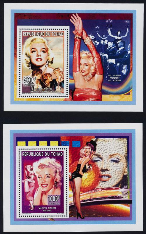 Chad 657,9,660,8 s/s MNH Marilyn Monroe