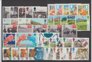Great Britain 1994 Commemorative Stamp Year Set QE2 VF MNH
