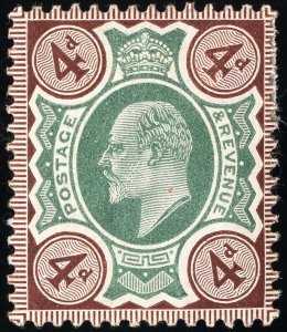 Great Britain Stamps # 133 Edward VII MH VF Scott Value $57.00