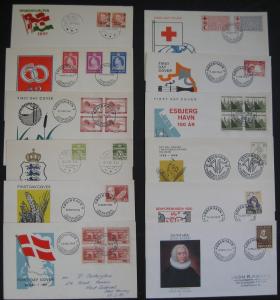 DENMARK FDC COLLECTION – 1,700 covers, 1936 -2007 fairly complete Facit $4,200