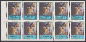 Canada -   #502q Christmas WCB Tagged Booklet Stamp Pane - MNH