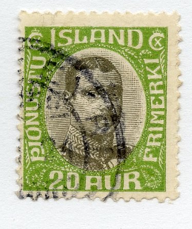 Iceland, Scott #o45, Used