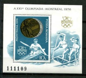 Romania 1976 Souvenir Sheet Mi Block 137 MNH Olympic Games Montreal 9580