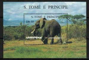 Saint Thomas & Prince Stamp 1241  - Elephant 