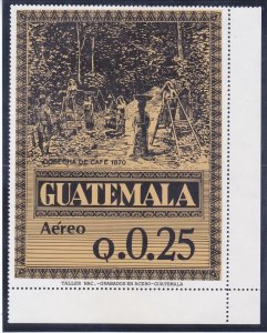 Guatemala C789 MNH OG JUMBO Issue Coffee Production Scv $100.00