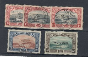 British Guiana 1898/99 Collection Of 5 SG222 CDS Cat £41 JK5837