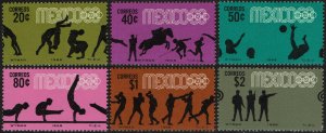 Mexico #990-995  MNH - Olympics (1968)