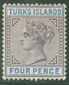 Turks Islands #53 Unused