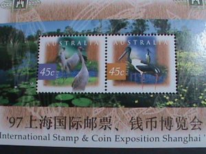 ​AUSTRALIA-1997 SC#1531B   STAMPS & COINS EXPO SHANGHAI'97 MNH-S/S