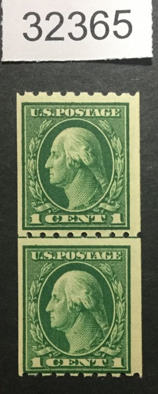 US STAMPS #410 MINT OG NH LINE PAIR  LOT #32365