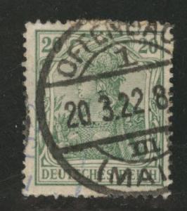 Germany Scott 123 used 1920 Germania stamp