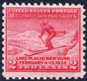 SC#716 2¢ Winter Olympics (1932) MNH