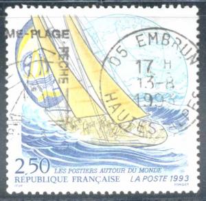 France ~ #2319 ~ Yacht - La Poste ~ Used