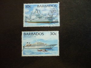 Stamps - Barbados - Scott# 873,875 - Used Part Set of 2 Stamps