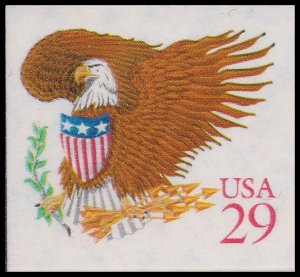 US 2597 Eagle & Shield red 29c single MNH 1992