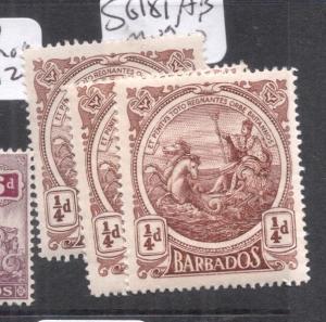 Barbados SG 181,a,b MOG (4dni)