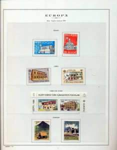 Europa 1990 Portugal Denmark Guernsey France MNH on 8 Pages(Appx 80)(ZA 548)