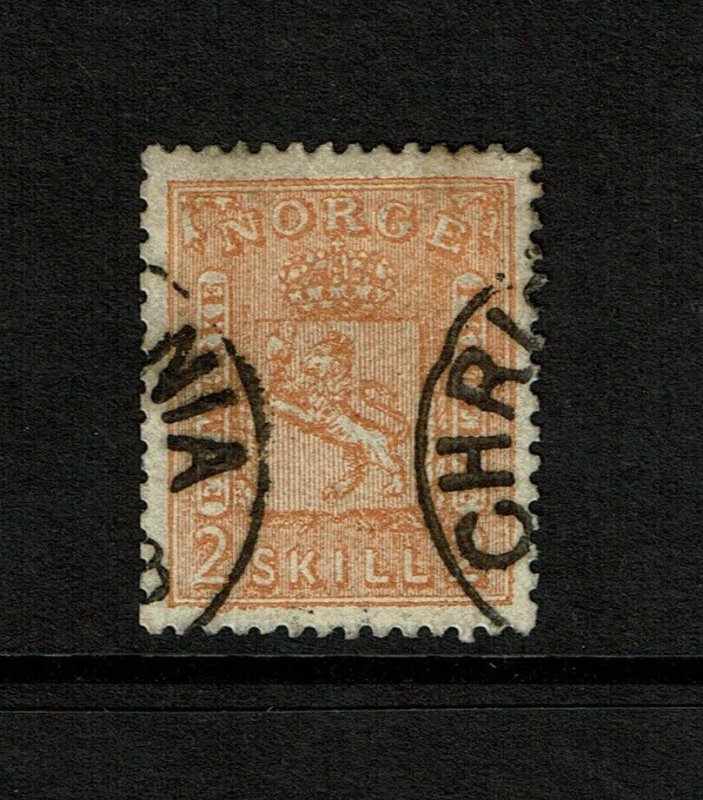 Norway SC# 12, Used, top perf thin - S9194