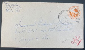 1931 Morovis Puerto Rico Postal Stationery Cover To Chicago IL Usa