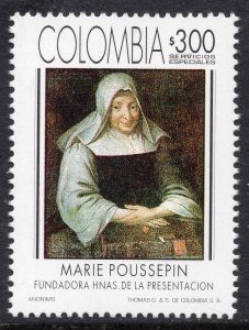 1003 - Colombia 1994 - The 250th Ann. of the Death of Marie Poussepin - MNH Set