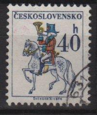 Czechoslovakia 1974 - Scott 1970 used - 40h, Post Rider 