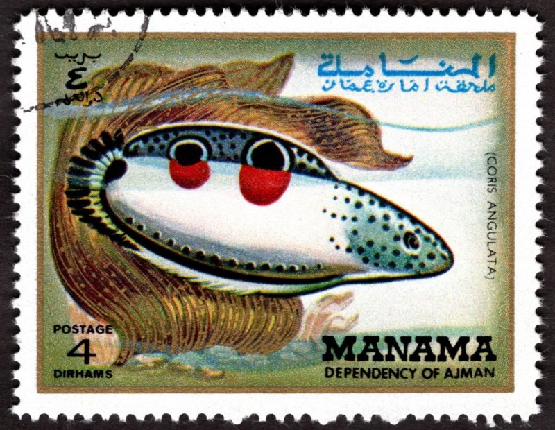 1971, Manama, 4d, Used CTO, Mi 780A