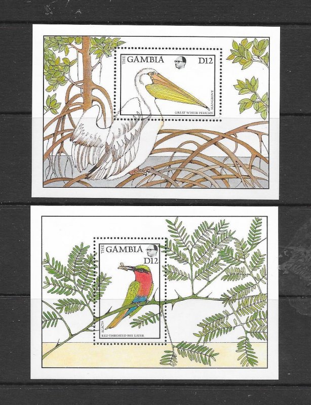 BIRDS - GAMBIA #727-8 MNH