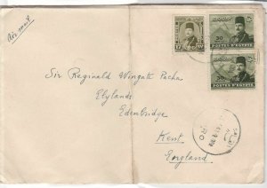 General Sir Francis Reginald Wingate 1948 Airmail Egypt  Stamps Cover ref R17323