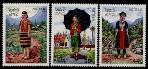 Laos 839-41 MNH Costumes