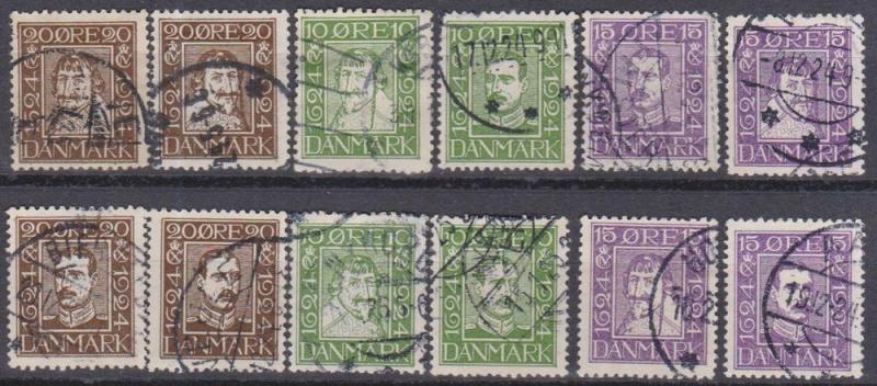 Denmark #164-75 F-VF Used CV $93.00 (B10302)