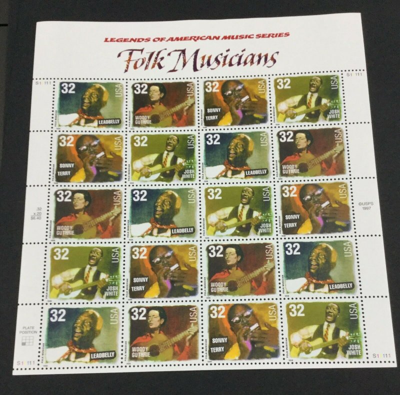 MOMEN: US STAMPS #32c SHEET MINT OG NH LOT #44141