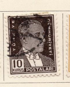 Turkey 1931-32 Early Issue Fine Used 10k. 247702