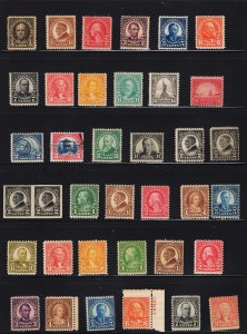 30 1922 Series Stamps, 28 Mint/2 Used. 14 MNH. SCV $550+