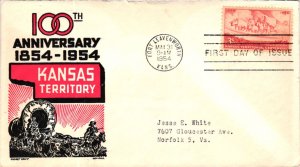 #1061 Kansas Statehood – Cachet Craft Boll Cachet