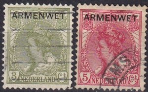 Netherlands #O5-6  F-VF Used  CV $5.50  (Z1303)