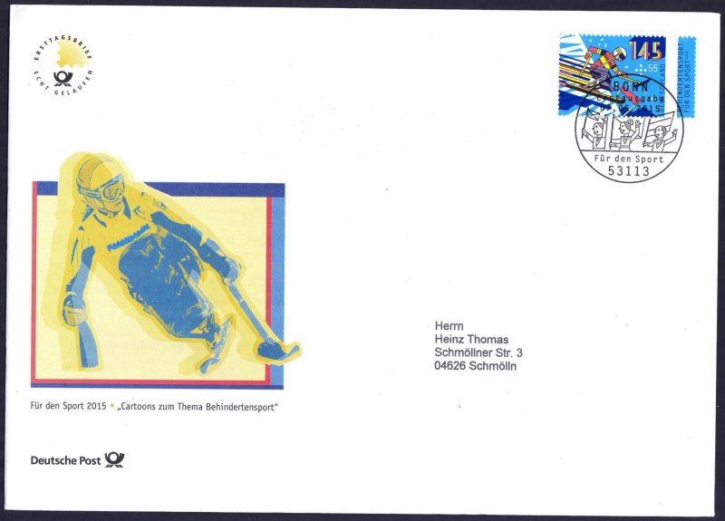 Germany 2015 Sport for the Disabled Alpine Skating Mi. 3151 FDC