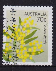 Australia 2014 -Native Wildflowers -Golden Wattle 70c used