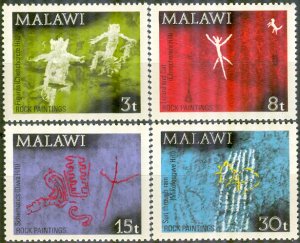 Malawi 1972 Rock Paintings set/4 #186-9 MNH