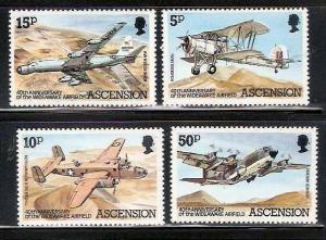 Ascension Island 1982 Transport, Aeroplane, Airfield, Fighter Aircraft 4V Set...