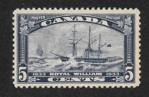 Canada Scott 204 MNHDG - 1933 Steamship Royal William - SCV $20.00